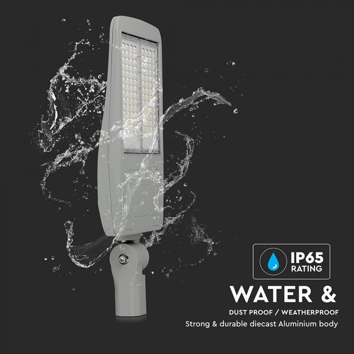 150W (21000Lm) 140Lm/W LED tänavavalgusti, IP65, V-TAC SAMSUNG, II klass, 5-aastane garantii, jaheda valge 5700K