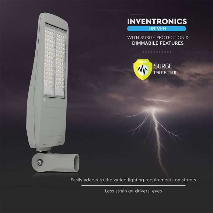 150W (21000Lm) 140Lm/W LED tänavavalgusti, IP65, V-TAC SAMSUNG, II klass, 5-aastane garantii, jaheda valge 5700K
