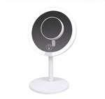 8931 kods_5W(80Lm) LED Make-up Spogulis ar skārienjūtīgu dimmējamu  slēdzi, lādētāju, 5V 1A, dimmējams, auksti balta gaisma 6000-6500K,diametrs 20cm