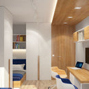 GU10 recessed frame/fixture, 2 pcs, square, adjustable light direction, 82x82X27mm, recessed. Ø70mm, white, V-TAC