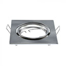 GU10 iebūvējams karkass/armatūra, 2 gab, IP20, apaļas formas, satīna niķelis, max 35W, V-TAC