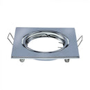 GU10 iebūvējams karkass/armatūra, 2 gab, IP20, apaļas formas, hromēts, max 35W, V-TAC