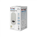 GU10 pirnikorpus, valge, V-TAC, 70 x 107 mm, max 35W, IP20