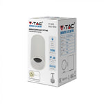 GU10 Glödlampshus, vit, V-TAC, 70 x 107 mm, max 35W, IP20