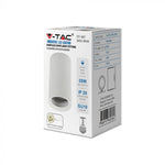 GU10 bulb frame, round, white, Ø60 x 100mm, max35W, IP20, V-TAC