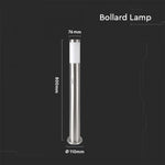 V-TAC utanpåliggande armatur med PIR-sensor och 1xE27 LED-lampa (glödlampa ingår ej), satin nickel, IP44