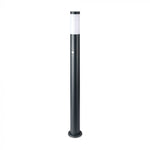 V-TAC uz virsmas montējama gaismekļa karkass, saderīgs ar E27, IP44, 110cm, max60W, ar PIR sensoru, pelēks