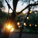 Струна 3 м "Винтажный дизайн", для 6 ламп E27, V-TAC, IP65, черный матовый, расстояние между цоколями 0,5 м x6gb, диаметр цоколя 15 см, 3,63 кг