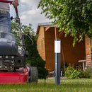 V-TAC uz virsmas montējama gaismekļa karkass, saderīgs ar E27, IP44, 60cm, max60W, ar PIR sensoru un kontaktligzdu, pelēks