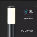 V-TAC utanpåliggande armatur med 1xE27 LED-lampa (glödlampa ingår ej), svart, IP44