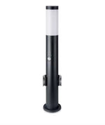 V-TAC utanpåliggande armatur, E27-kompatibel, IP44, 60cm, max60W, med PIR-sensor och sockel, svart