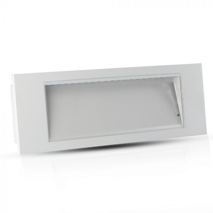 3.8W(110Lm) LED AVĀRIJAS izeja, V-TAC SAMSUNG, IP20 auksti balta gaisma 6000K