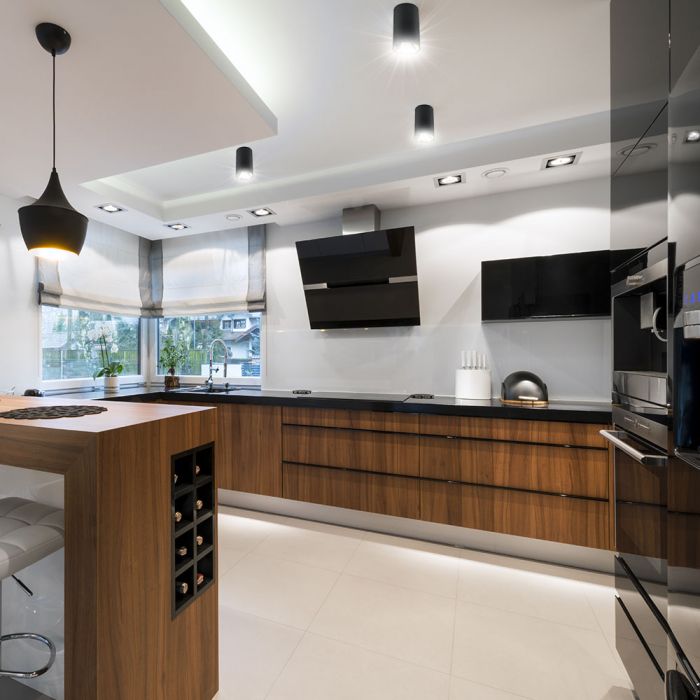 GU10 накладная рамка/светильник, IP20, круглая, черная/золотая, Ø80x140 мм, макс 35 Вт, V-TAC