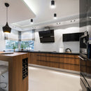 GU10 накладная рамка/светильник, IP20, круглая, черная/золотая, Ø80x140 мм, макс 35 Вт, V-TAC