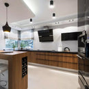 Верхняя рамка/светильник GU10, IP20, круглая, черная/хром, Ø80x140 мм, макс 35 Вт, V-TAC