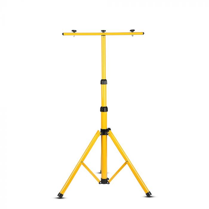 Prožektoru statīvs 150 cm, 10-50W prožektoriem, dzeltens, V-TAC