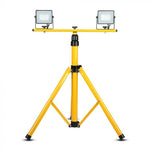 Valgusti statiiv 150 cm, 10-50W kohtvalgustid, kollane, V-TAC