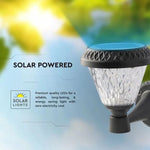 0.8W(75Lm) LED Solārais Fasādes gaismeklis ar tālvadības pulti, V-TAC, IP44, RF, CCT, 3IN1, melns