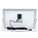 16W(1050Lm) LED Spotlight with solar battery 10000mAh, V-TAC, IP65, black body, cold white light 6000K