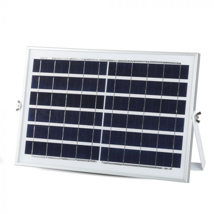 40W (3100Lm) LED-valgusti 20000mAh päikesepatareiga, V-TAC, IP65, must korpus, jahe valge valgus 6000K