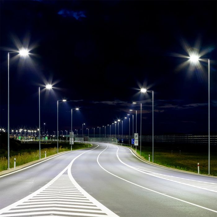 100W (14000Lm) 140Lm/W LED tänavavalgusti, IP65, V-TAC SAMSUNG, klass I, 5 aastat garantiid, jahe valge 5700K