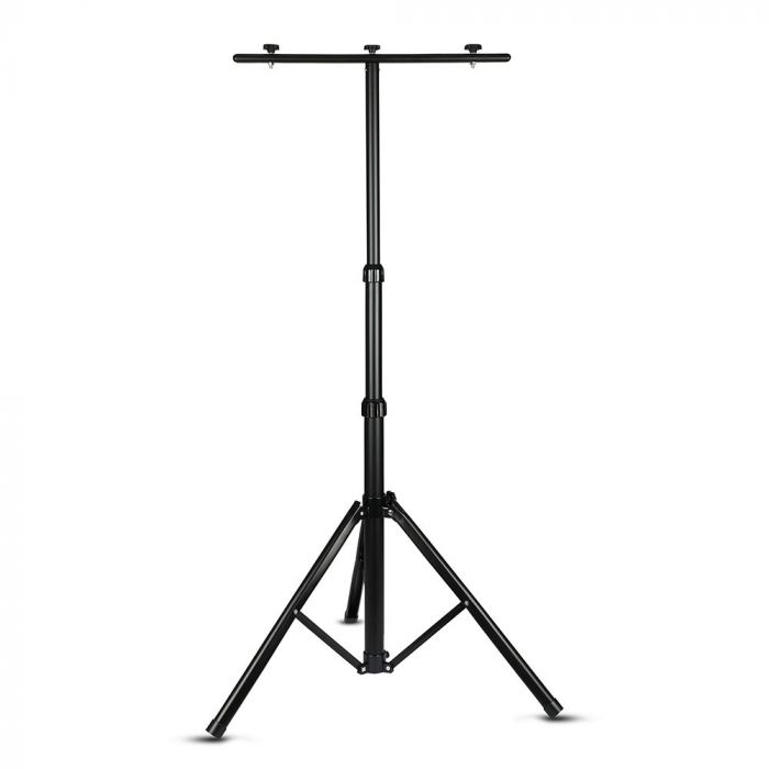 Prožektoru statīvs 150 cm, 10-50W prožektoriem, melns, V-TAC