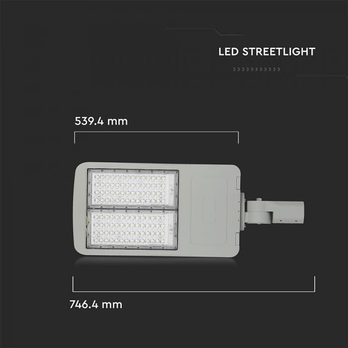 150W(21000Lm) 140Lm/W LED gatlykta, IP65, V-TAC SAMSUNG, Klass I, 5 års garanti, kallvitt ljus 5700K