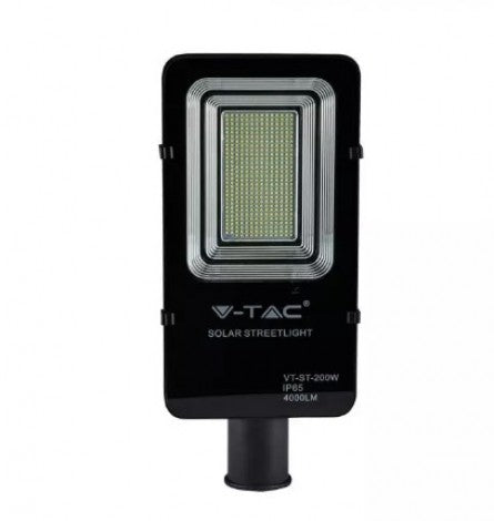 50W (4000Lm) LED Solar Street Light koos Li-ion 6.4V / 27.5AH akuga, IP65, V-TAC, jahe valge valgus 6000K