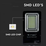 50W (4000Lm) LED Solar Street Light koos Li-ion 6.4V / 27.5AH akuga, IP65, V-TAC, jahe valge valgus 6000K