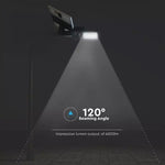 50W (4000Lm) LED Solar Street Light koos Li-ion 6.4V / 27.5AH akuga, IP65, V-TAC, jahe valge valgus 6000K