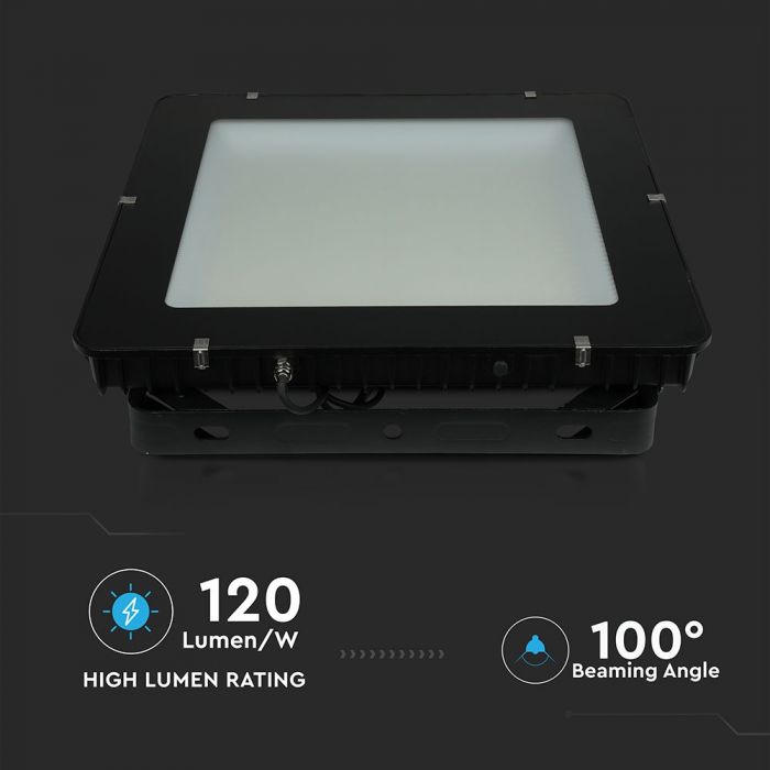 1000W(120000Lm) LED-strålkastare V-TAC SAMSUNG, IP65, 5 års garanti, svart hölje, neutralvit 4000K