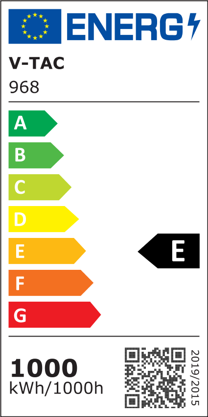 1000W(120000Lm) LED-strålkastare V-TAC SAMSUNG, IP65, 5 års garanti, svart hölje, neutralvit 4000K