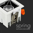 4W(320Lm) LED iebūvējams reflektora tipa kvadrāta formas gaismeklis, regulējams leņķis 12°, V-TAC SAMSUNG, IP20, garantija 5 gadi, auksti balta gaisma 5700K