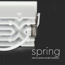 12W(960Lm) LED iebūvējams reflektora tipa kvadrāta formas gaismeklis, regulējams leņķis 12°, V-TAC SAMSUNG, IP20, garantija 5 gadi, auksti balta gaisma 5700K