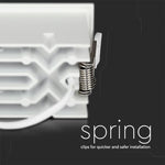 12W (960Lm) LED infälld reflektorarmatur fyrkantig, justerbar vinkel 12°, V-TAC SAMSUNG, IP20, 5 års garanti, kallvit 5700K