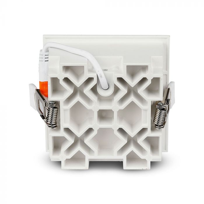 16W(1280Lm) LED iebūvējams reflektora tipa kvadrāta formas gaismeklis, regulējams leņķis 12°, V-TAC SAMSUNG, IP20, garantija 5 gadi, neitrāli balta gaisma 4000K