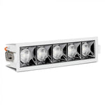 20W(1600Lm) LED iebūvējams reflektora tipa kvadrāta formas gaismeklis, regulējams leņķis 12°, V-TAC SAMSUNG, IP20, garantija 5 gadi, silti balta gaisma 2700K