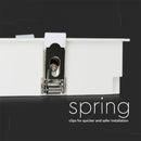 36W(2800Lm) LED iebūvējams reflektora tipa kvadrāta formas gaismeklis, regulējams leņķis 12°, V-TAC SAMSUNG, IP20, garantija 5 gadi, neitrāli balta gaisma 4000K