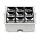 36W (2800Lm) LED sisseehitatud reflektorvalgusti ruudukujuline, reguleeritav nurk 12°, V-TAC SAMSUNG, IP20, 5 aasta garantii, soe valge valgus 2700K