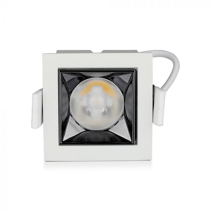 4W(320Lm) LED built-in reflector type square light, adjustable angle 36°, V-TAC SAMSUNG, IP20, warranty 5 years, cold white light 5700K