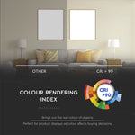 16W(1280Lm) LED infälld reflektorarmatur fyrkantig, justerbar vinkel 36°, V-TAC SAMSUNG, IP20, 5 års garanti, neutralvitt ljus 4000K