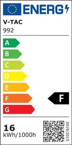 16W(1280Lm) LED infälld reflektorarmatur fyrkantig, justerbar vinkel 36°, V-TAC SAMSUNG, IP20, 5 års garanti, neutralvitt ljus 4000K