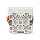 16W(1280Lm) LED iebūvējams reflektora tipa kvadrāta formas gaismeklis, regulējams leņķis 36°, V-TAC SAMSUNG, IP20, garantija 5 gadi, silti balta gaisma 2700K