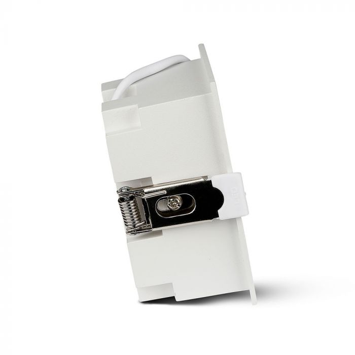 16W (1280Lm) LED infälld reflektorarmatur fyrkantig, justerbar vinkel 36°, V-TAC SAMSUNG, IP20, 5 års garanti, varmvitt ljus 2700K