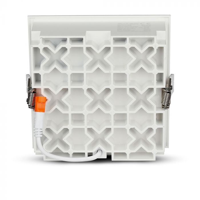 36W(2800Lm) LED infälld reflektorarmatur fyrkantig, justerbar vinkel 36°, V-TAC SAMSUNG, IP20, 5 års garanti, varmvitt ljus 2700K