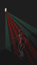 AJAX Беспроводной детектор движения для штор в помещении MotionProtect Curtain White