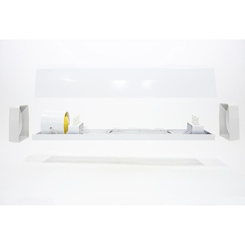 AEREKS UV 15W bakteriedödande recirkulator STANDART 15, CE, vägg/tak, vit, ozonfri, 253,7 nm, 655x120x120mm (certifikat SKU-6)