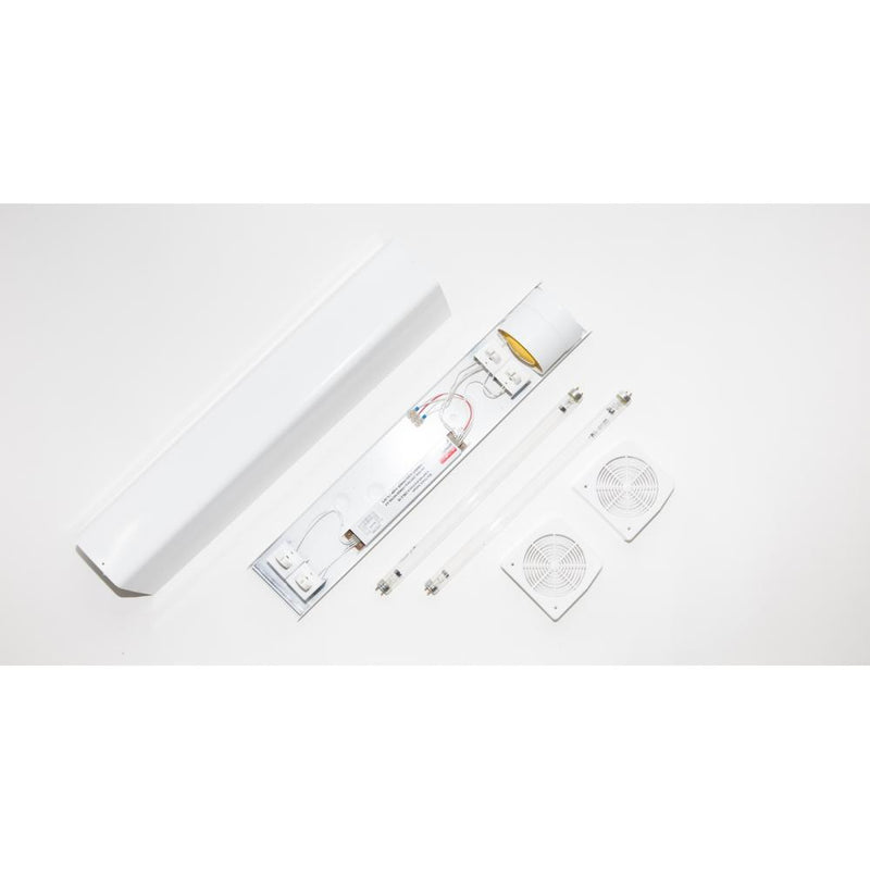 AEREKS UV 15W bakteriedödande recirkulator STANDART 15, CE, vägg/tak, vit, ozonfri, 253,7 nm, 655x120x120mm (certifikat SKU-6)