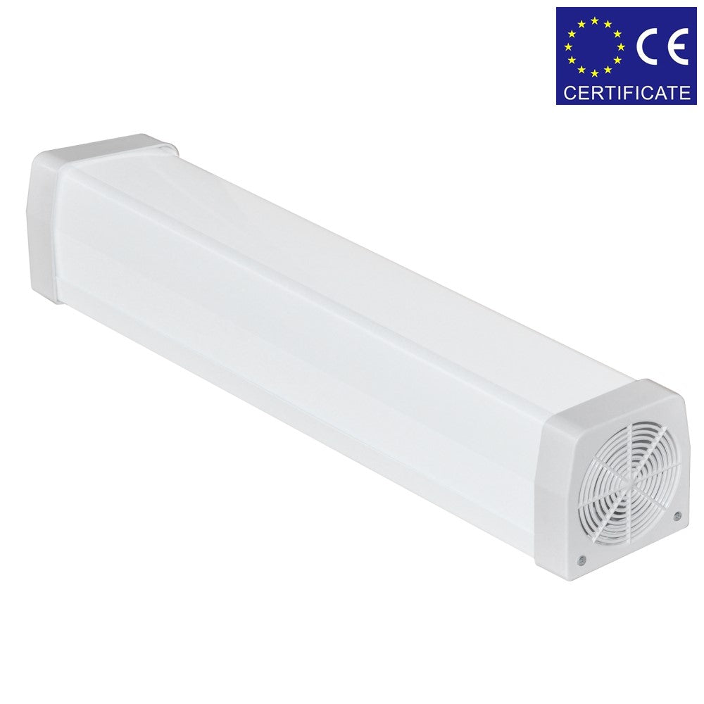 AEREKS UV 15W baktericīdais recirkulators STANDART 3x15, CE, sienas/griestu, balts, bez ozona, 253,7 nm, 655x120x120mm (sertifikāts SKU-6)