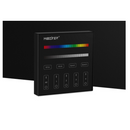 Mi-Light dimmeris, RGBW, 4 zonu, skārienjūtīgs, 2.4GHz /3V (2xAAA), bezvadu, 30 m diapazons, melns